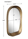 Bradano Brass Arch Mirror thumbnail 2