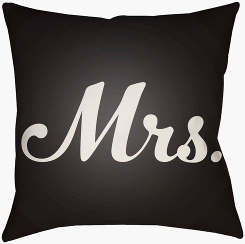 Mr & Mrs Accent Pillow