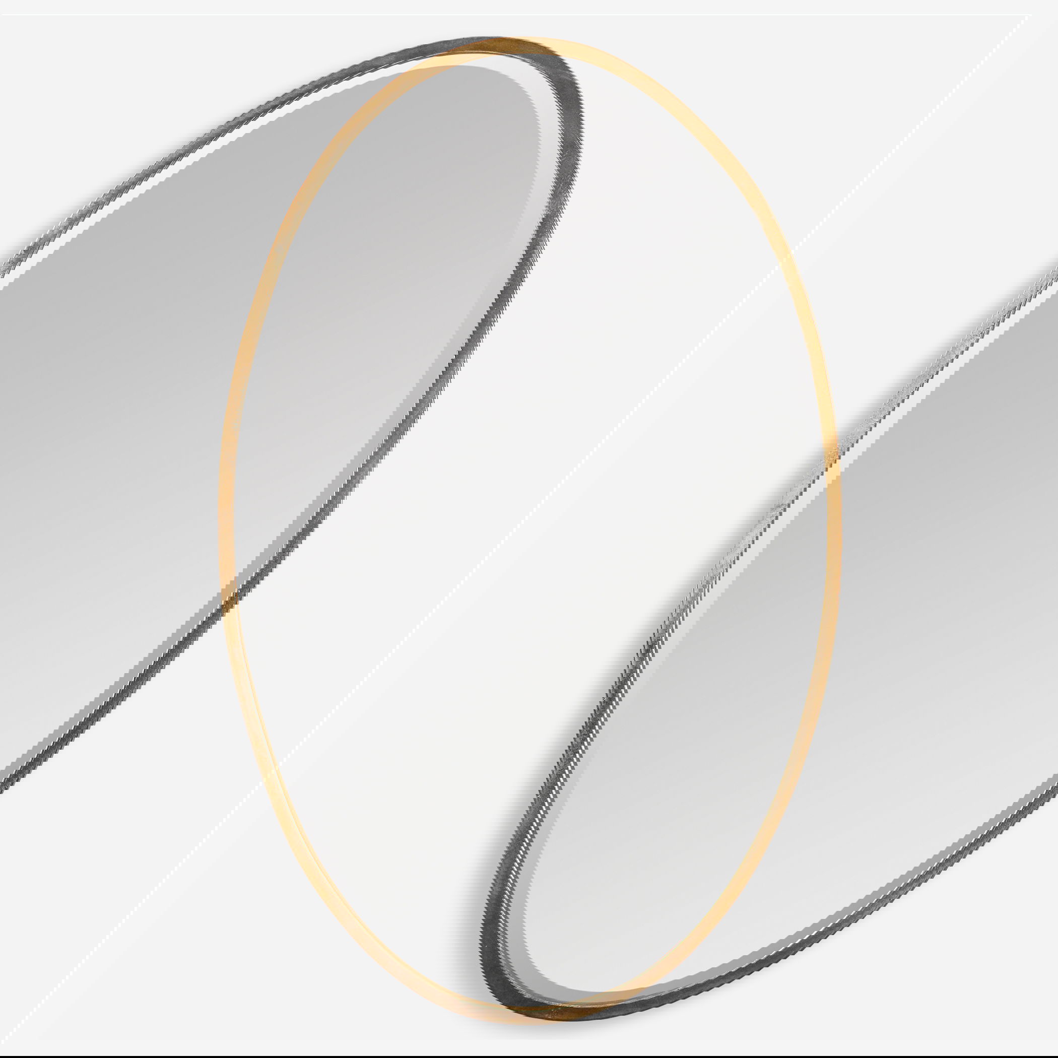 Herleva Gold Oval Mirror, by Uttermost, 17.75" width x 27.87" height x 1.12" depth View 1