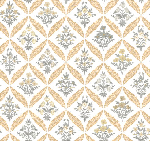 Estee Garden Gold Wallpaper