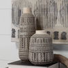 Riker I Small Dark Gray Cream Ceramic Vase thumbnail 3