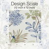 Handpainted Songbird Green & Blue Peel & Stick Wallpaper thumbnail 3