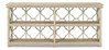Quatrefoil Bookshelf Console Table, by Sarreid, 1'4" length x 6'6" width x 2'11" height thumbnail 2