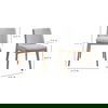 Deco Oak Dining Chair Light Grey - Set Of Two thumbnail 11