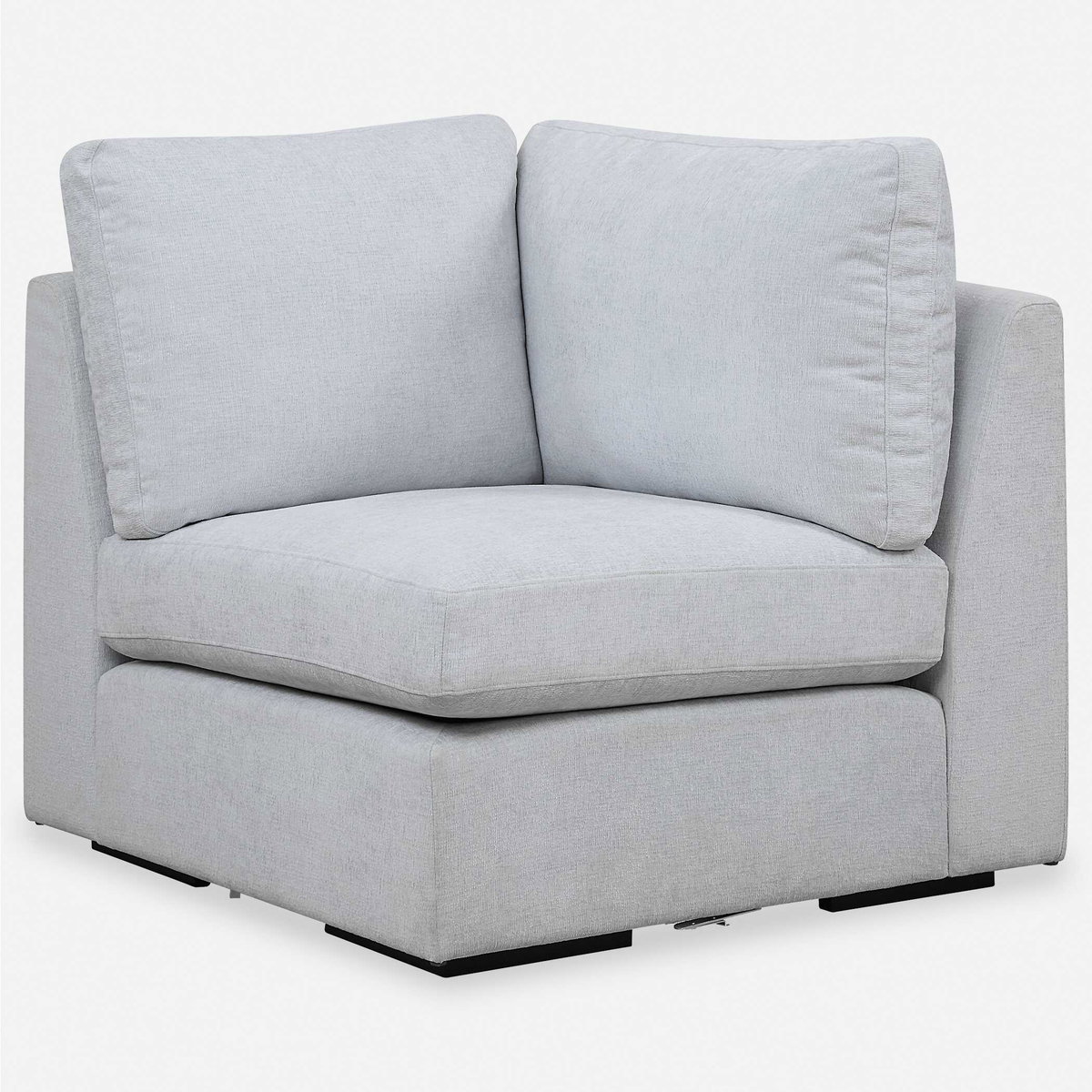 Refuge Cloud Blue Corner Sofa, Furniture by Uttermost, 37.5" width x 30" height x 37.5" depth View 2