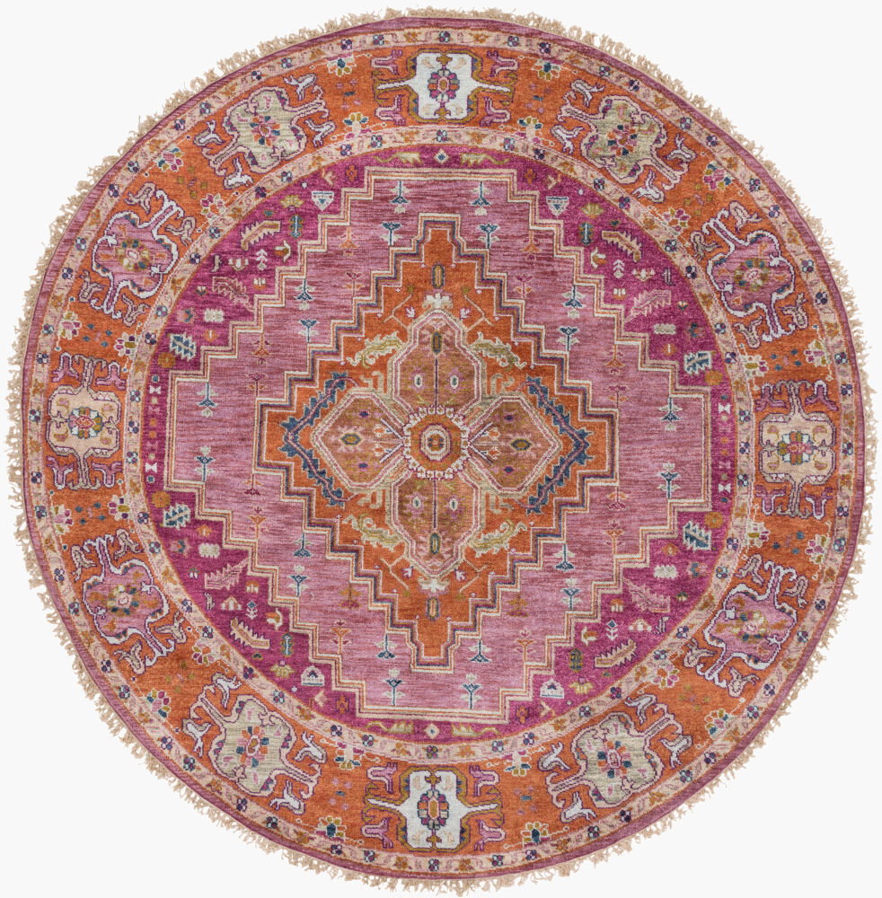 Zeus Handmade Rug, by Surya, 8' length x 8' width
