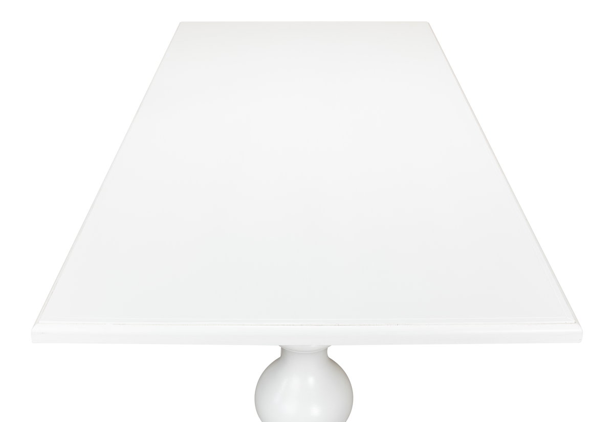 Lionisio Trestle Table  Cortina White, by Sarreid, 3'5" length x 7' width x 2'6" height View 5