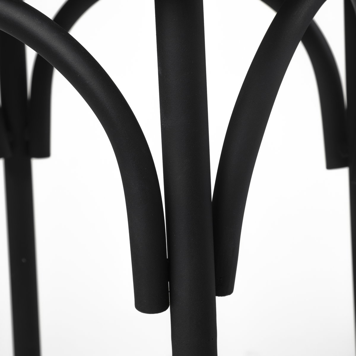 Etienne Low Back 26.25in Seat Counter Stool | Black Wood with Metal, Counter & Bar Stool by Mercana, 20.3" length x 22" width x 41.5" height View 11