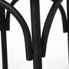 Etienne Low Back 26.25in Seat Counter Stool | Black Wood with Metal, Counter & Bar Stool by Mercana, 20.3" length x 22" width x 41.5" height thumbnail 11