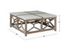 Catali Stone Coffee Table, by Uttermost, 40" width x 18" height x 40" depth thumbnail 3