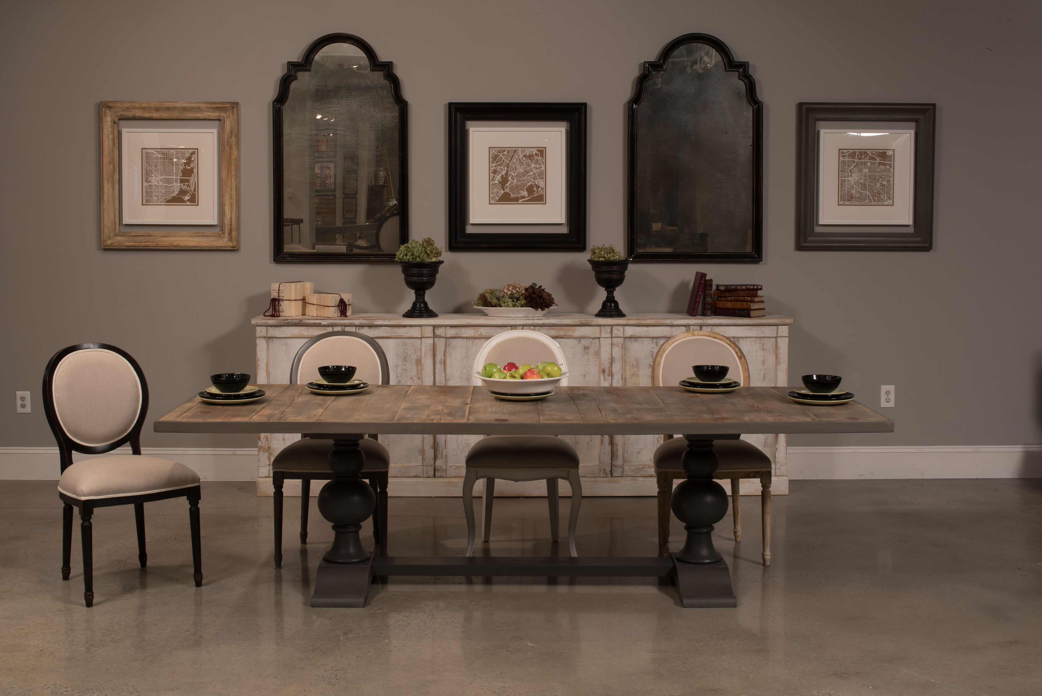 Rectangular Dining Table, As Shown, by Sarreid, 108" length x 40" width x 30" height View 15