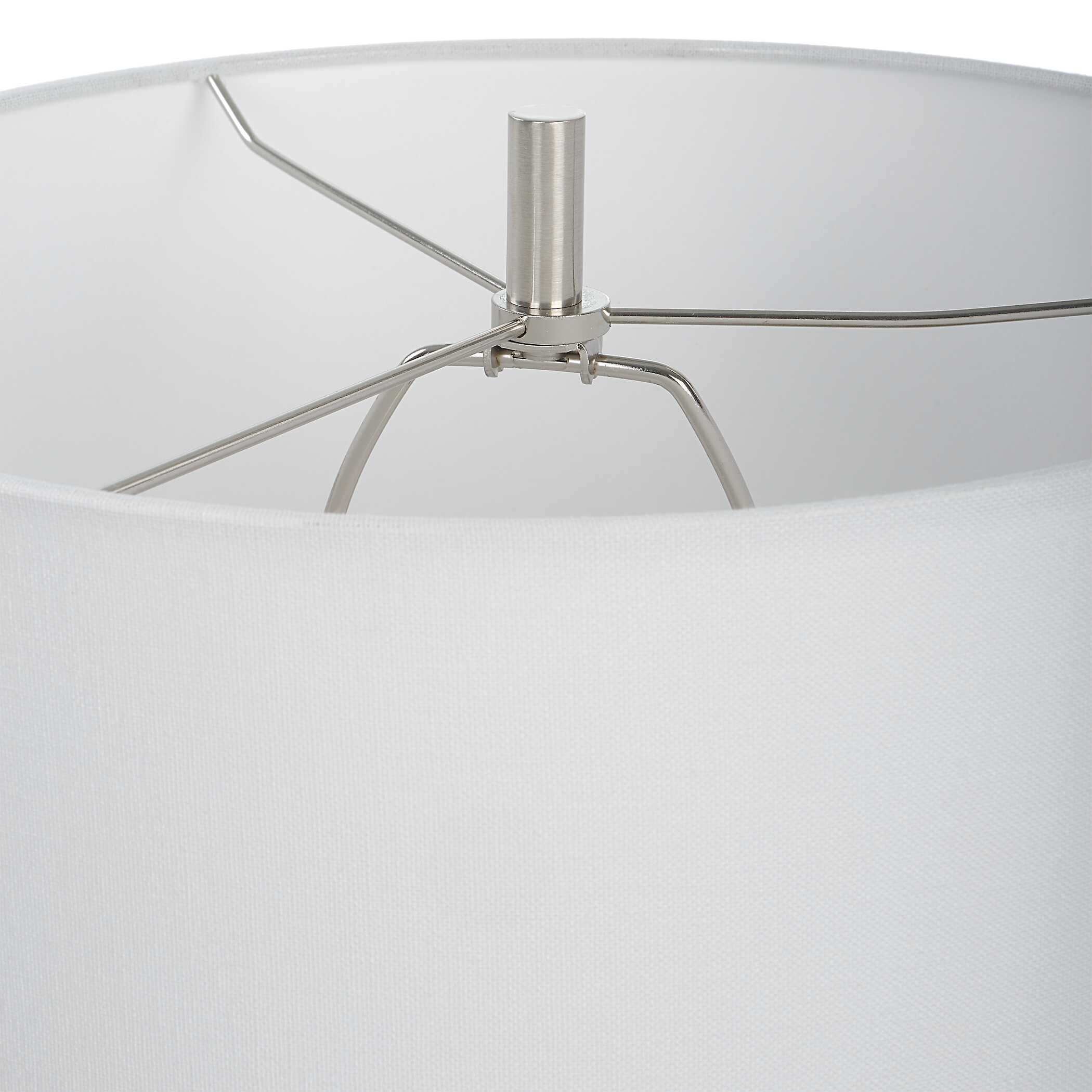 Ascent White Geometric Table Lamp Ascent White Geometric Table Lamp large image