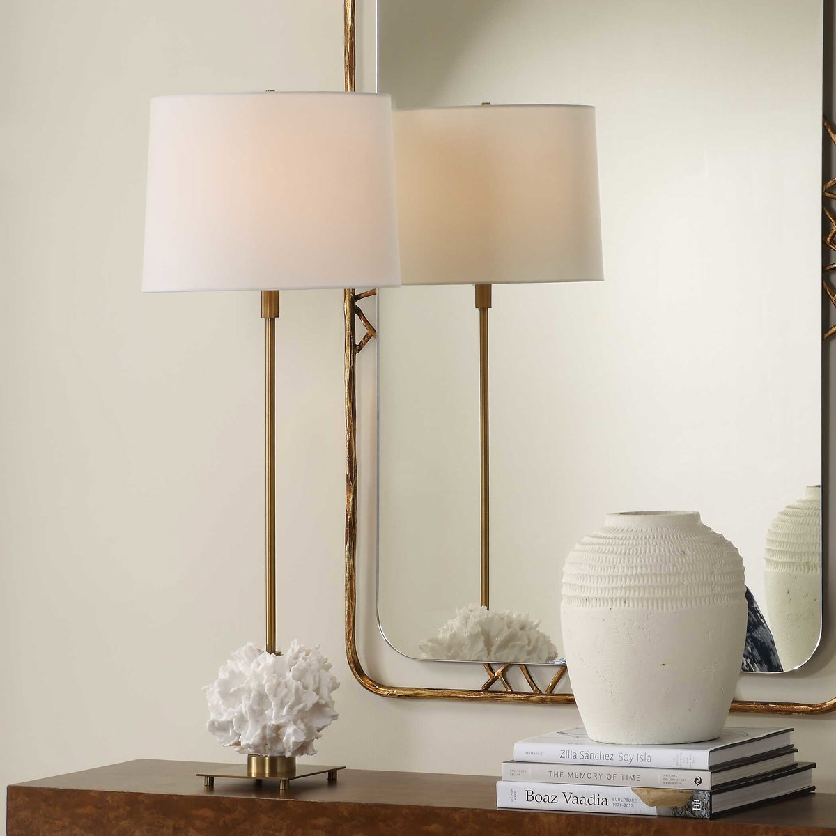 Caronia Coral Buffet Lamp, by Uttermost, 13" width x 35.5" height x 13" depth View 2