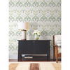 Pine Cone Ribbon Green & Blue Metallic Wallpaper thumbnail 2