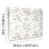 Anemone Toile Taupe Wallpaper thumbnail 7
