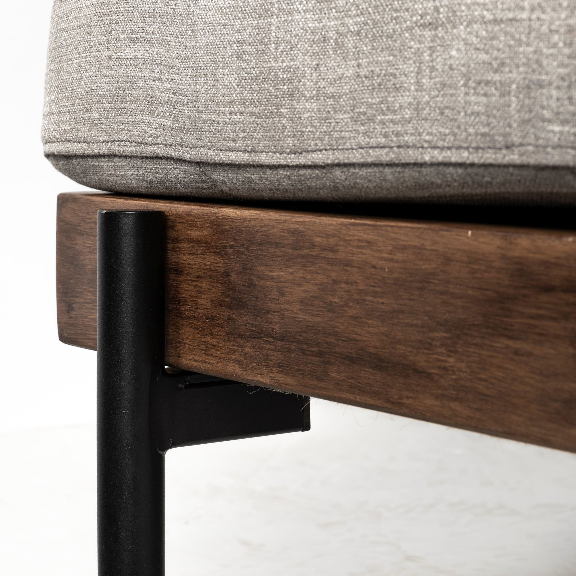 Colburne II 95' Gray Upholstered Three Seater Sofa, Sofas & Sectional by Mercana, 95.28" length x 41.34" width x 27.95" height View 9