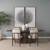 Jovani 94'L x 47'W Oval Pedestal Dining Table | Modern | Dark Brown Wood | Seats 8, by Mercana, 94" length x 47" width x 30" height thumbnail 2