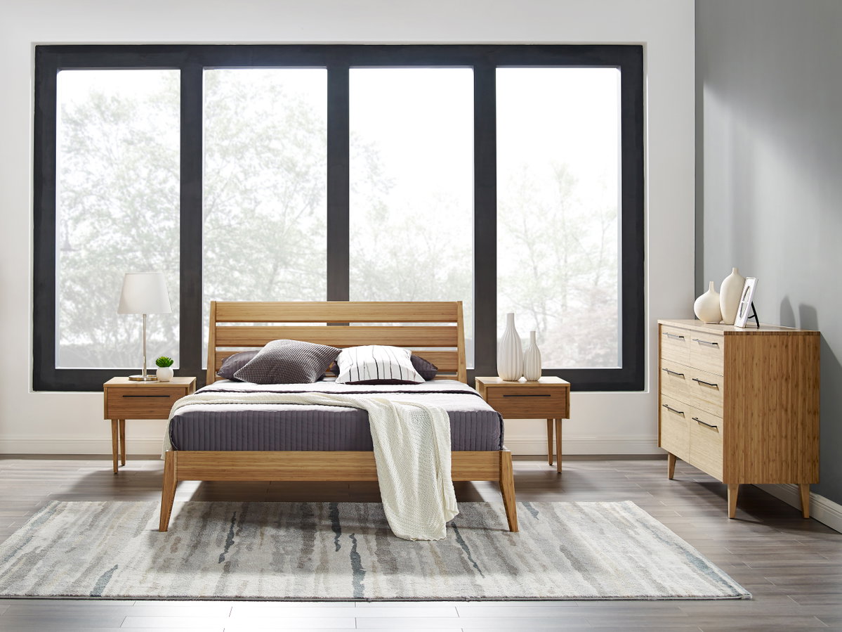 Sienna Eastern King Platform Bed, Caramelized, by Greenington, 85.5" length x 82" width x 40" height View 13