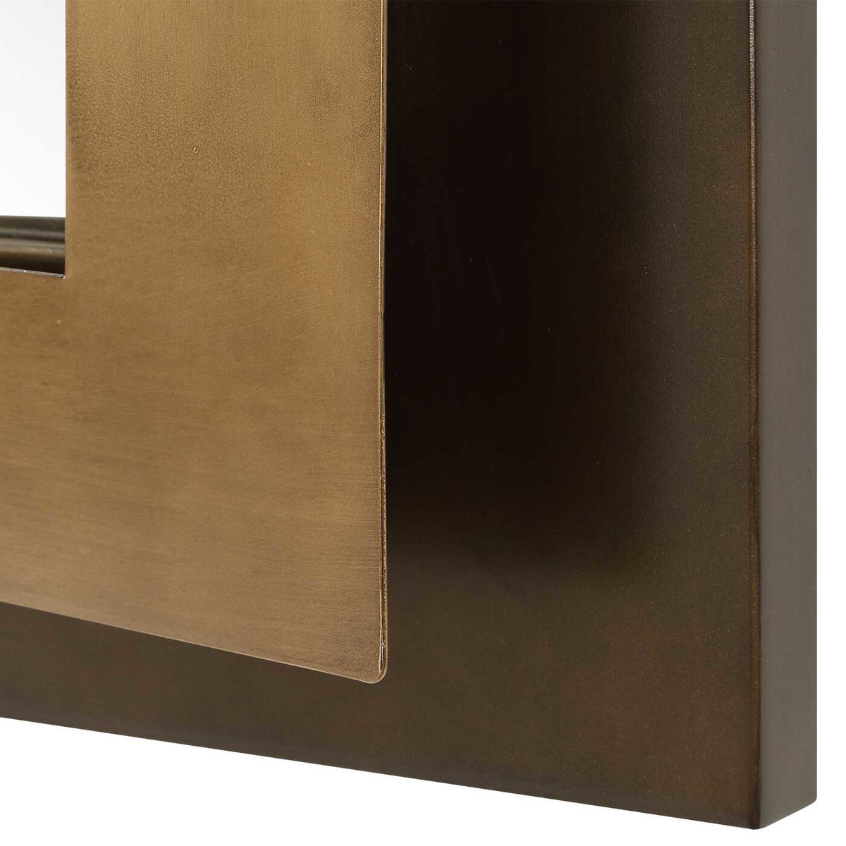 Around The Bend Golden Bronze Mirror, by Uttermost, 35.37" width x 44.87" height x 3.75" depth View 5
