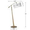 Kennett Wooden Floor Lamp, by Uttermost, 33.75" width x 62" height x 18" depth thumbnail 3