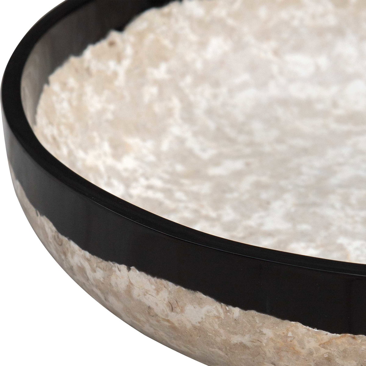 Rastia Terrazzo Bowl, Decorative Tray by Uttermost, 14.25" width x 4.75" height x 14.25" depth View 4