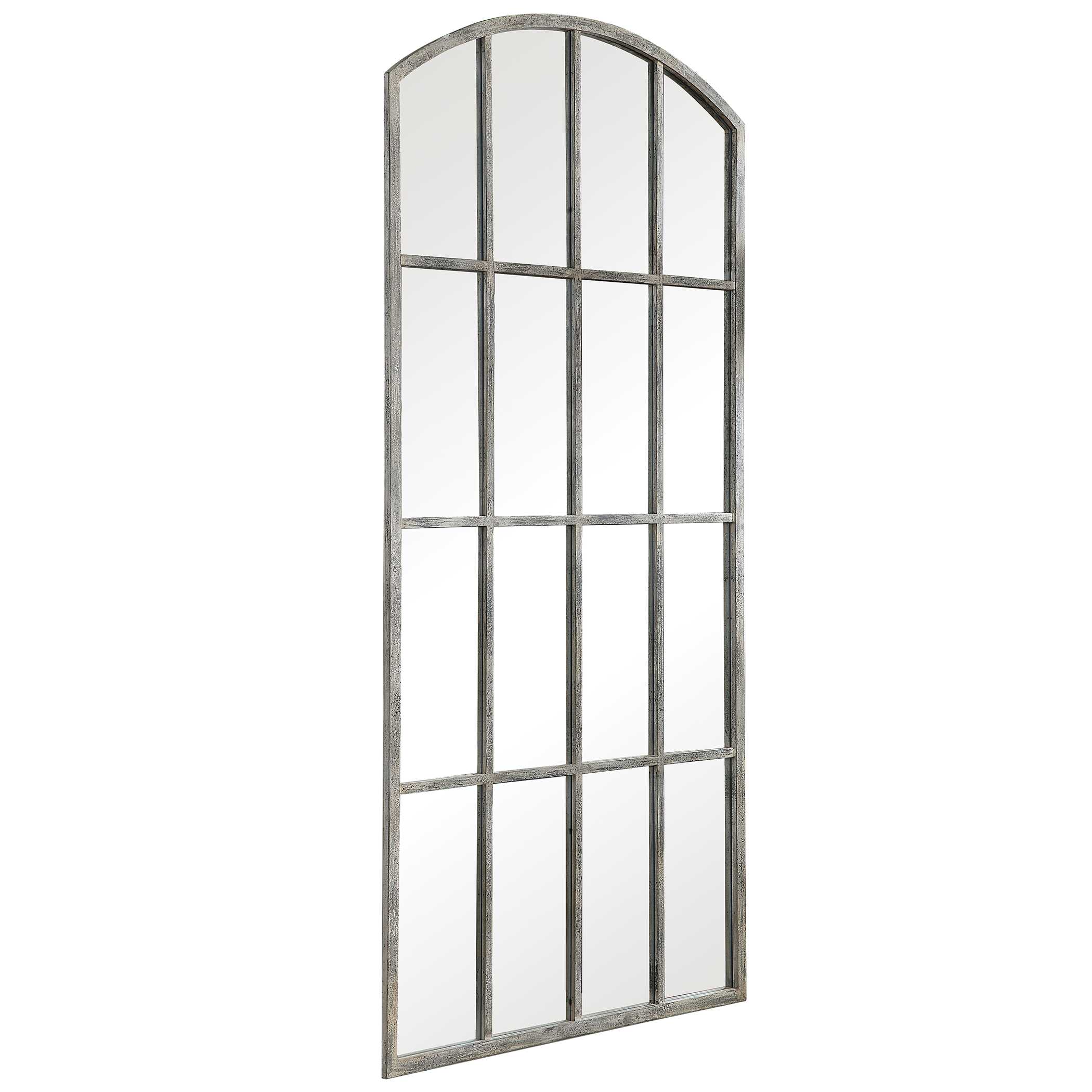 Amiel Ivory Arched Mirror, by Uttermost, 42.25" width x 82" height x 1.5" depth View 4