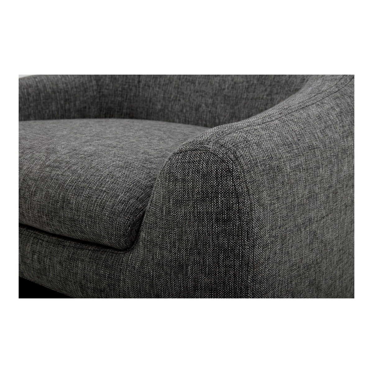 Kenzie Accent Chair Shadowed Grey, by Moe's Home, 33.75" width x 29.25" height x 31" depth View 6