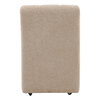 Marvin Dining Chair Camel, by Dovetail, 20.5" width x 32" height x 26.5" depth thumbnail 4