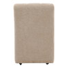 Marvin Dining Chair Camel, by Dovetail, 20.7" width x 32" height x 27" depth thumbnail 4