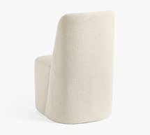 Online Designer Dining Room Layton Fully Upholstered Dining Chair, Performance Boucle Oatmeal
