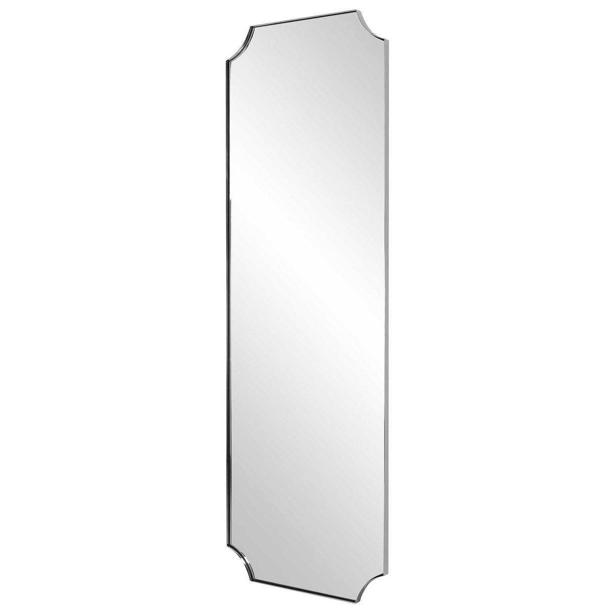 Lennox Nickel Tall Mirror, by Uttermost, 24" width x 72" height x 1.12" depth View 5