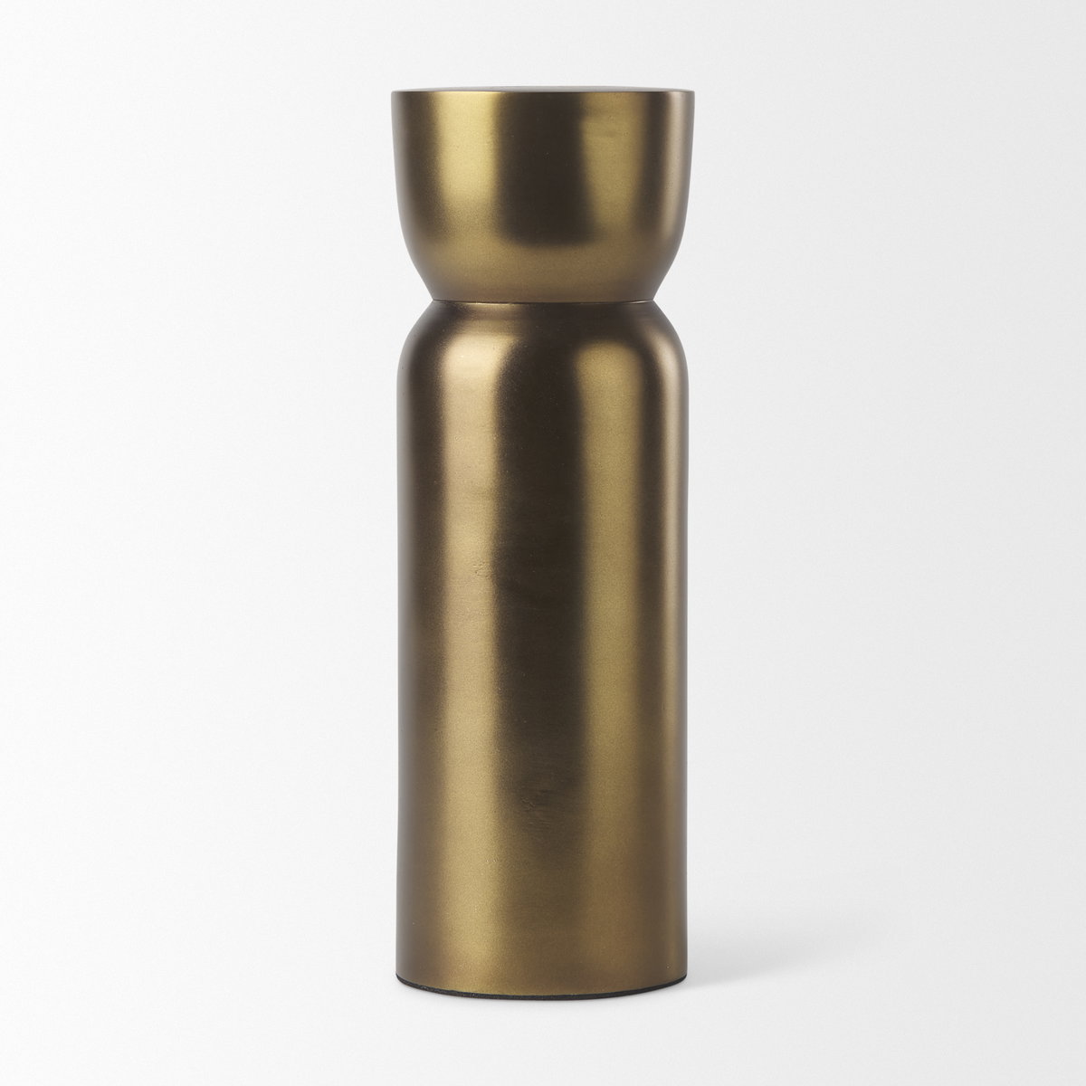 Malta Aluminum Candle Holder Large, Candles & Candle Holder by Mercana, 2.5" length x 2.5" width x 7.5" height View 5