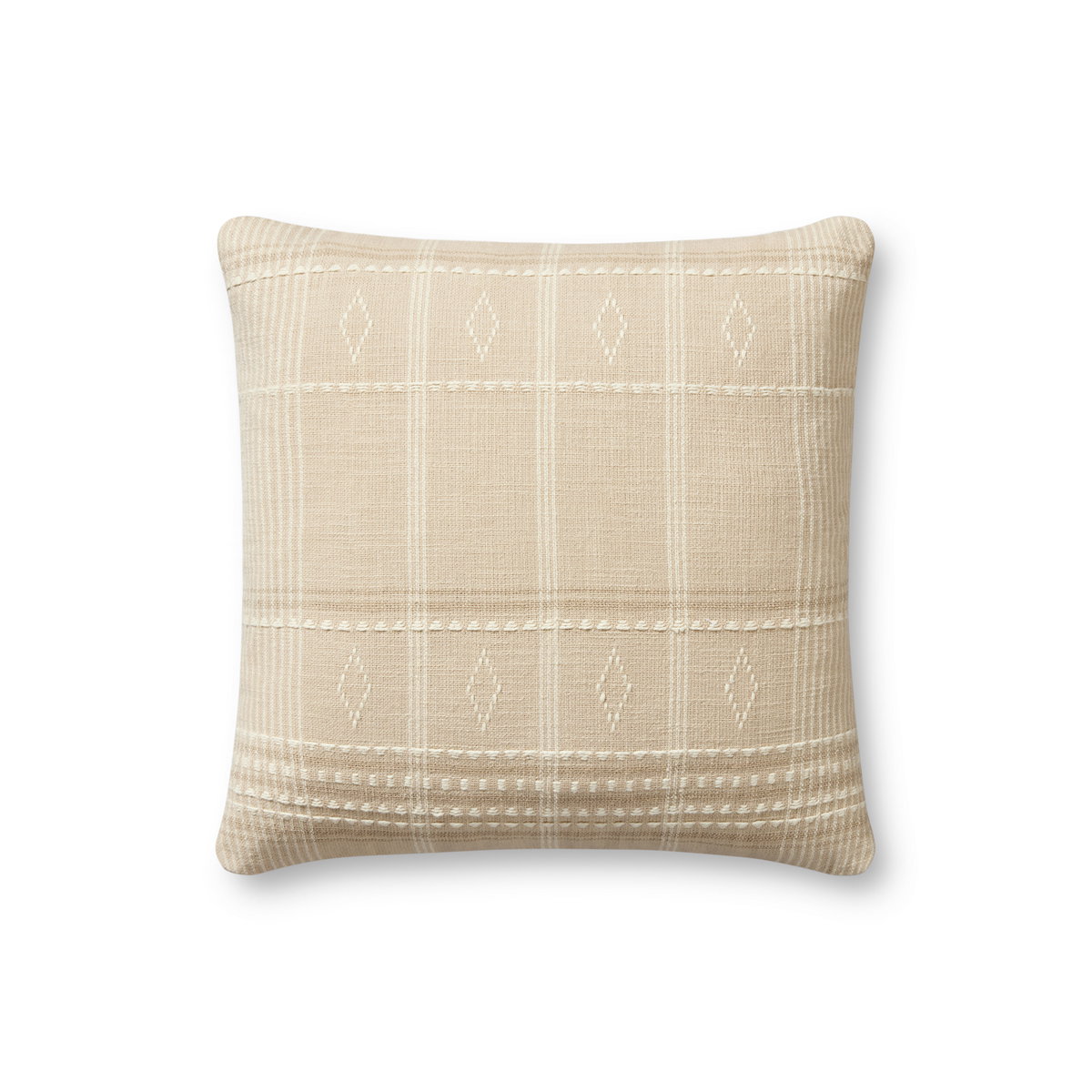 Angela Rose x Loloi Lina Pillow, Decorative Pillow, 18" length x 18" width View 1