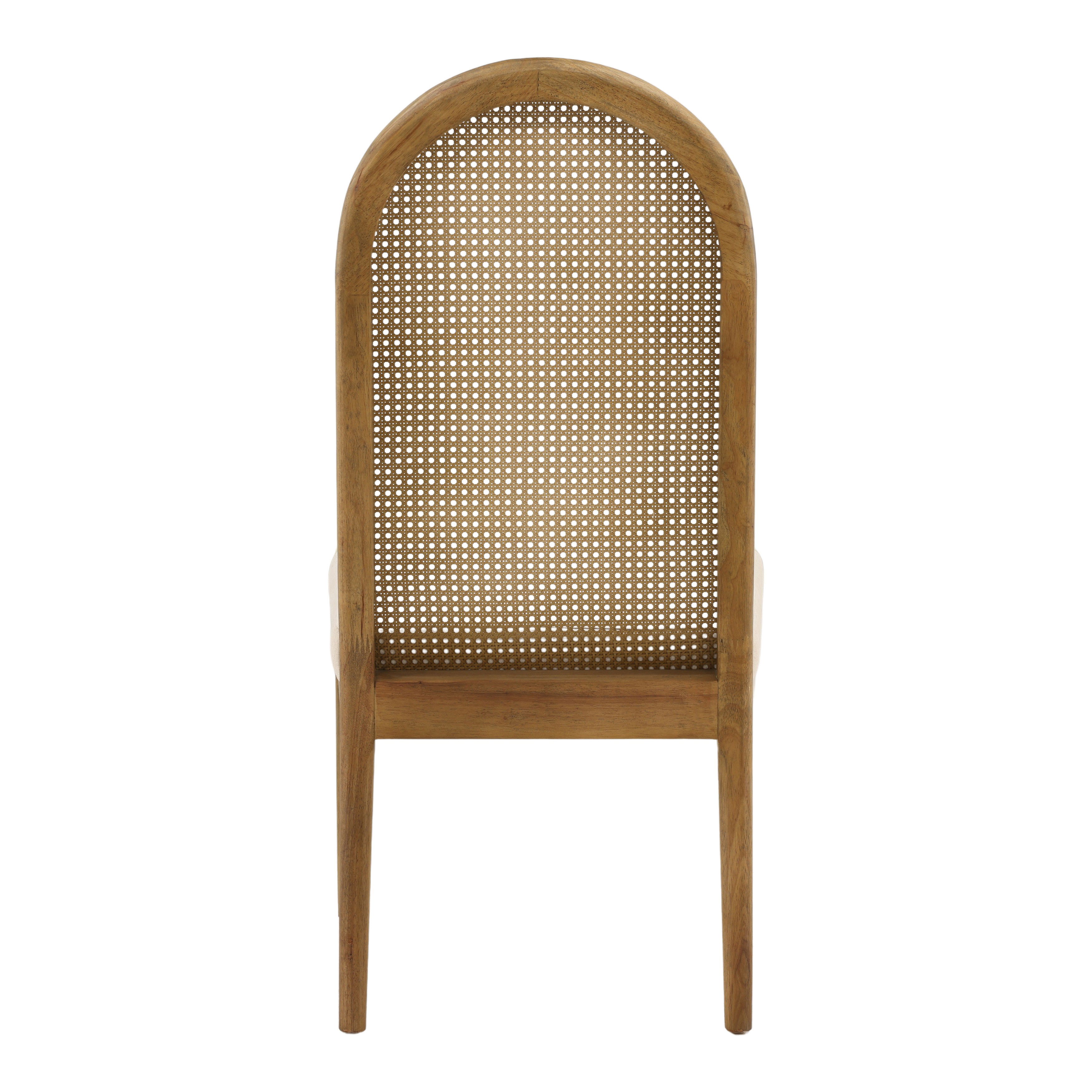 Thoreau Dining Chair Oatmeal, by Dovetail, 21.25" width x 44.25" height x 25" depth View 4