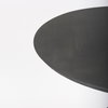 Maxwell 32' Round Pedestal Dining Table | Modern | Black-Brown Wood & Black Metal | Seats 2, by Mercana, 32" length x 32" width x 36" height thumbnail 7
