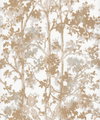 Shimmering Foliage White & Gold Wallpaper, by York Wall, 32'9.6" length x 1'8.8" width x 0.02" depth thumbnail