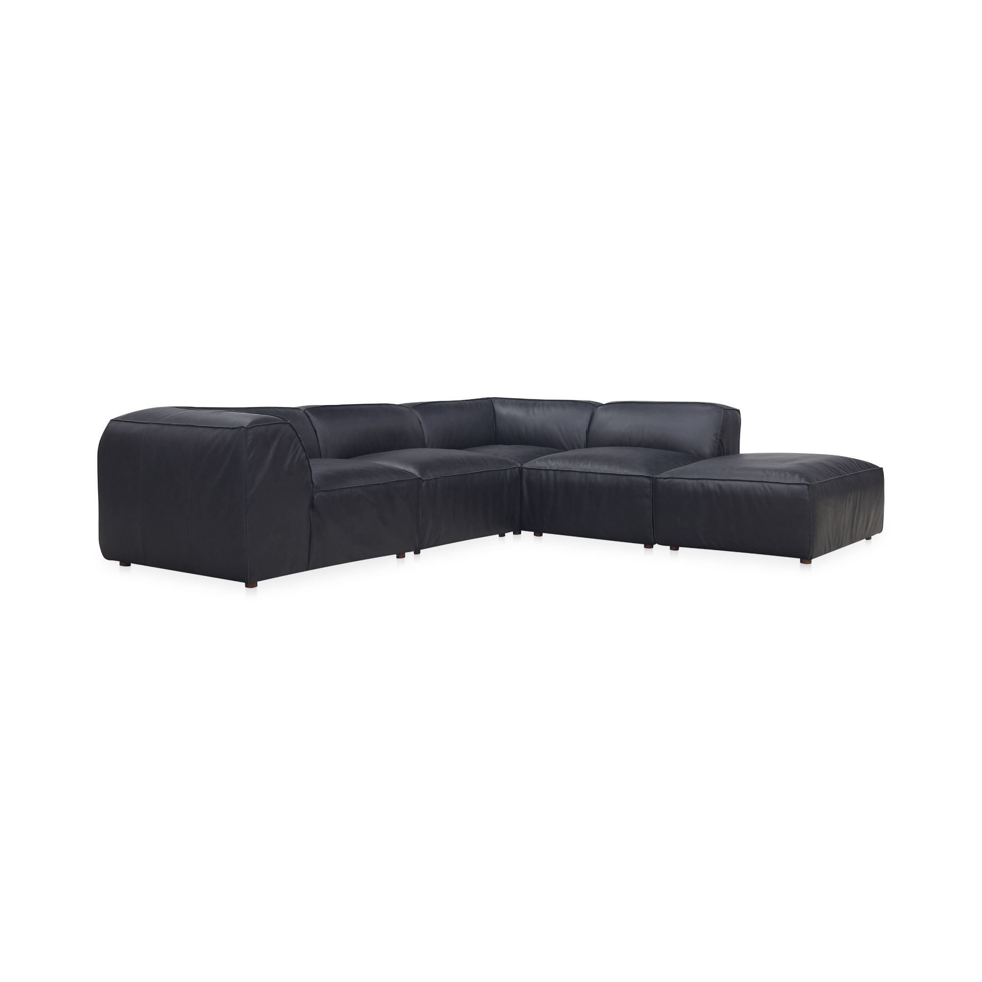 Form Dream Modular Sectional Vantage Black Leather large image 