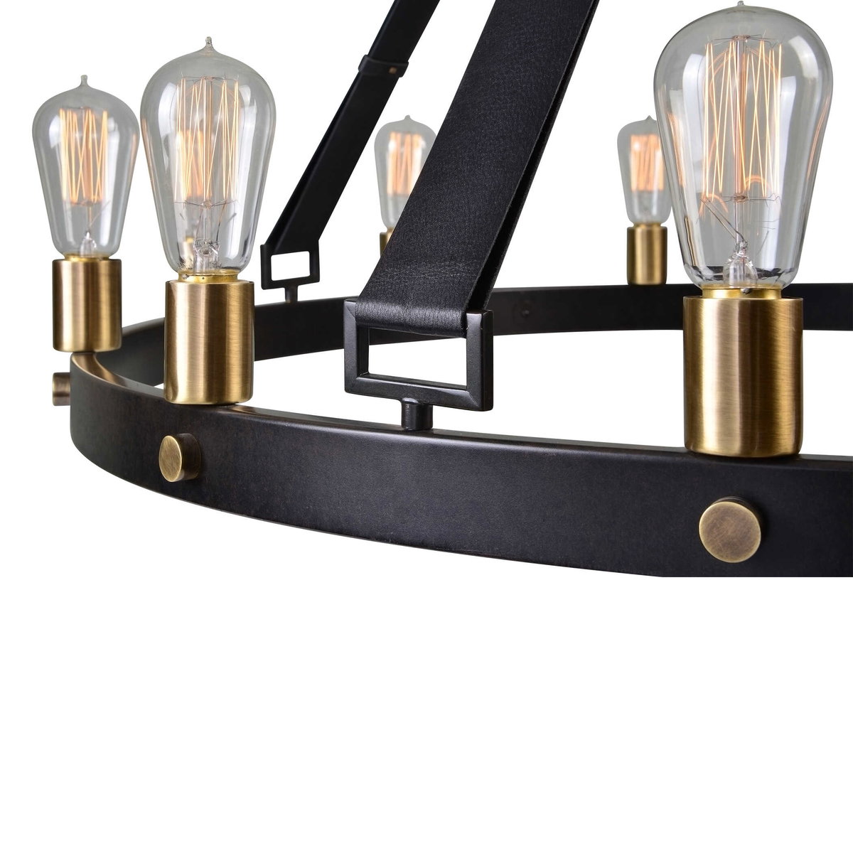 Marlow 12 Light Circle Chandelier, by Uttermost, 3'4.25" width x 2'10.75" height x 3'4.25" diameter View 4