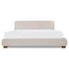 Beau Queen Storage Bed Speckled Light Grey, by Moe's Home, 5'11" width x 3'3.37" height x 7'9.3" depth thumbnail 1