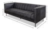 *Lexington Sofa Nottinghill Grey Leather, Sofas & Sectional by Sarreid, 83" length x 31" width x 28" height thumbnail 10