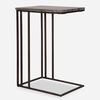 Theodore Travertine Accent Table, Furniture by Uttermost, 16" width x 23" height x 12" depth thumbnail 1