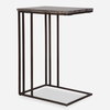 Theodore Travertine Accent Table, Side & End Table by Uttermost, 16" width x 23" height x 12" depth thumbnail 1