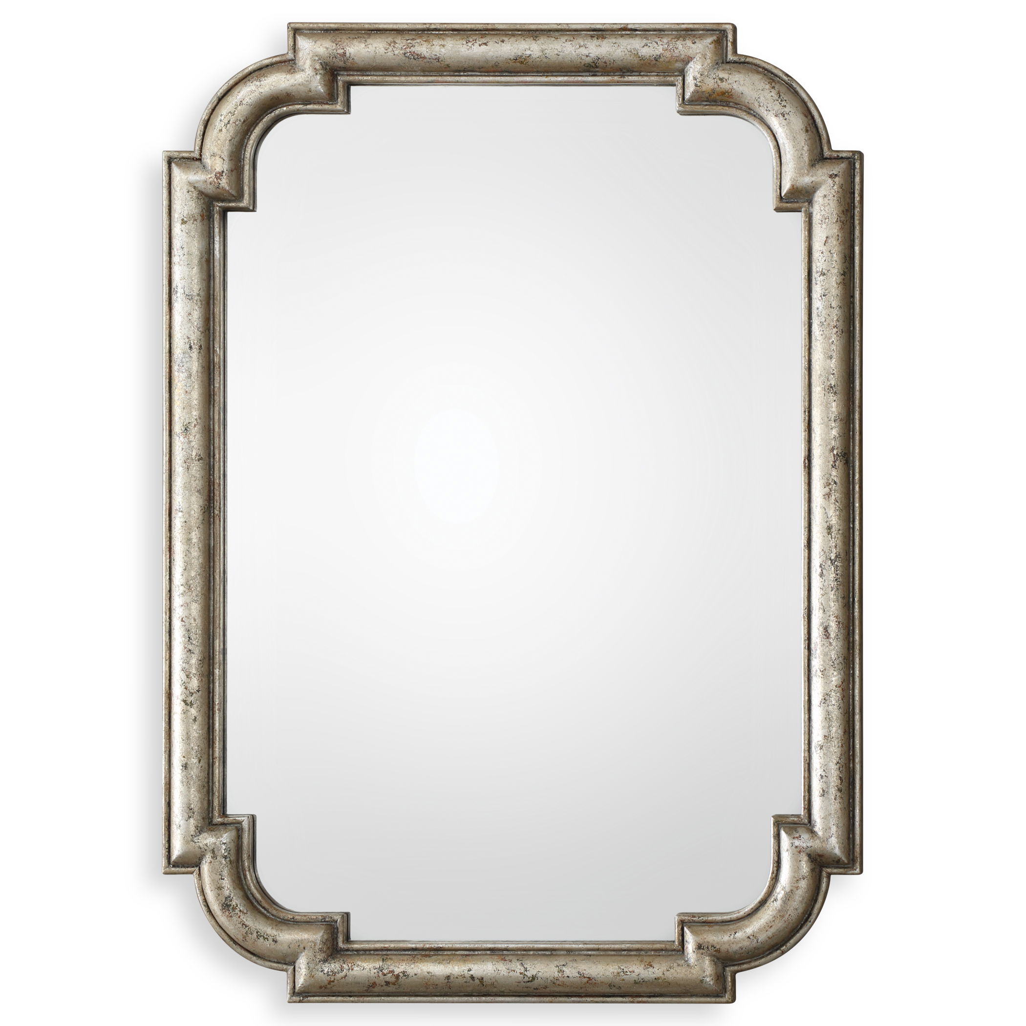 Calanna Antique Silver Mirror large image 
