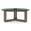Ignis Round Glass Coffee Table, by Uttermost, 42" width x 16.5" height x 42" depth thumbnail 1