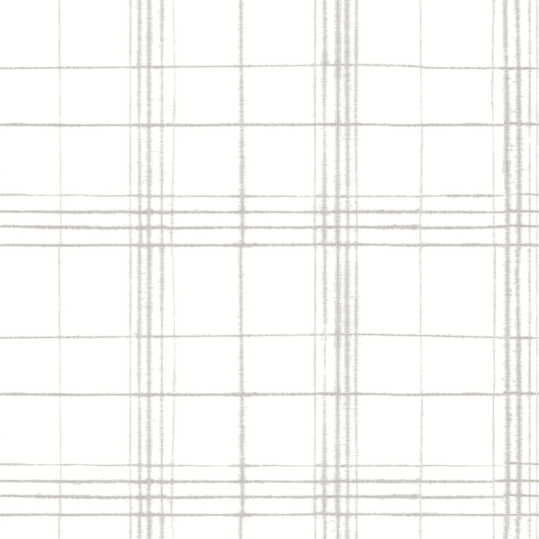 Farmhouse Plaid Linen & White Wallpaper large image 