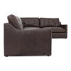 Thurlow 3 Piece Right Modular Sectional Espresso Brown Leather thumbnail 2