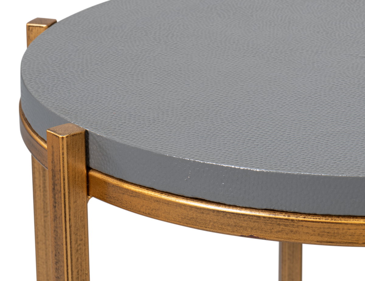 Spence Side Table  Quiet Shade, by Sarreid, 1'4" length x 1'4" width x 1'9" height View 8