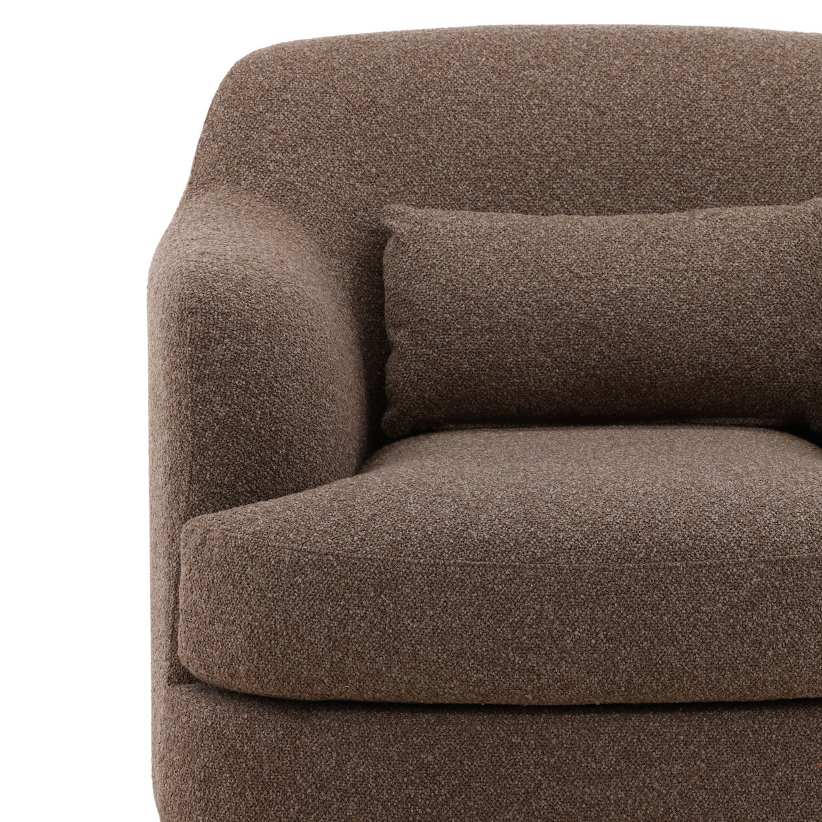 Saylor Occasional Chair Brown, Accent Chair by Dovetail, 34" width x 31.5" height x 36.5" depth View 7