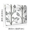 Aviary Branch Grey Peel & Stick Wallpaper thumbnail 5