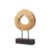 Ironwood II (Small) 13L x 4W Natural Wooden Circular Object, Decorative Object by Mercana, 12.6" length x 3.54" width x 18.75" height thumbnail 1